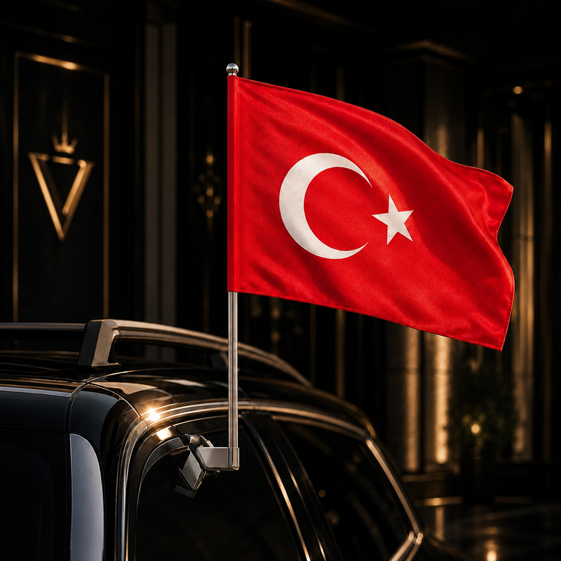 Turkey Car Flag